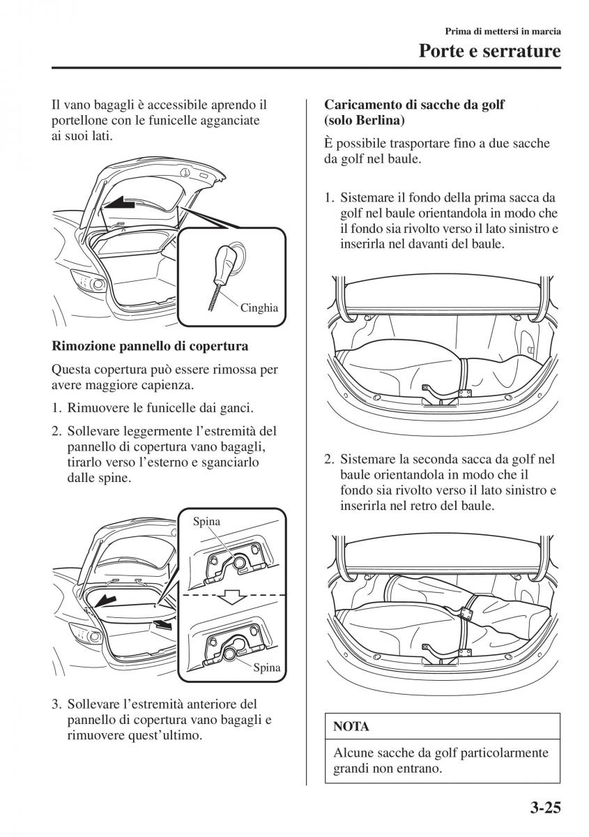 Mazda 3 III manuale del proprietario / page 103