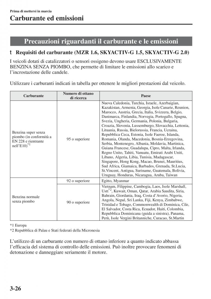 Mazda 3 III manuale del proprietario / page 104