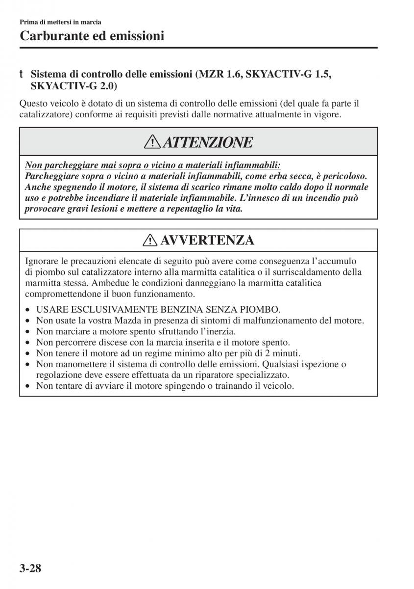 Mazda 3 III manuale del proprietario / page 106