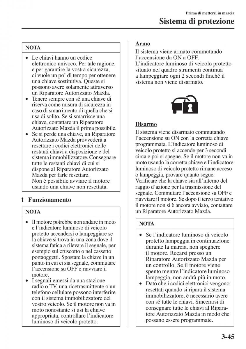 Mazda 3 III manuale del proprietario / page 123