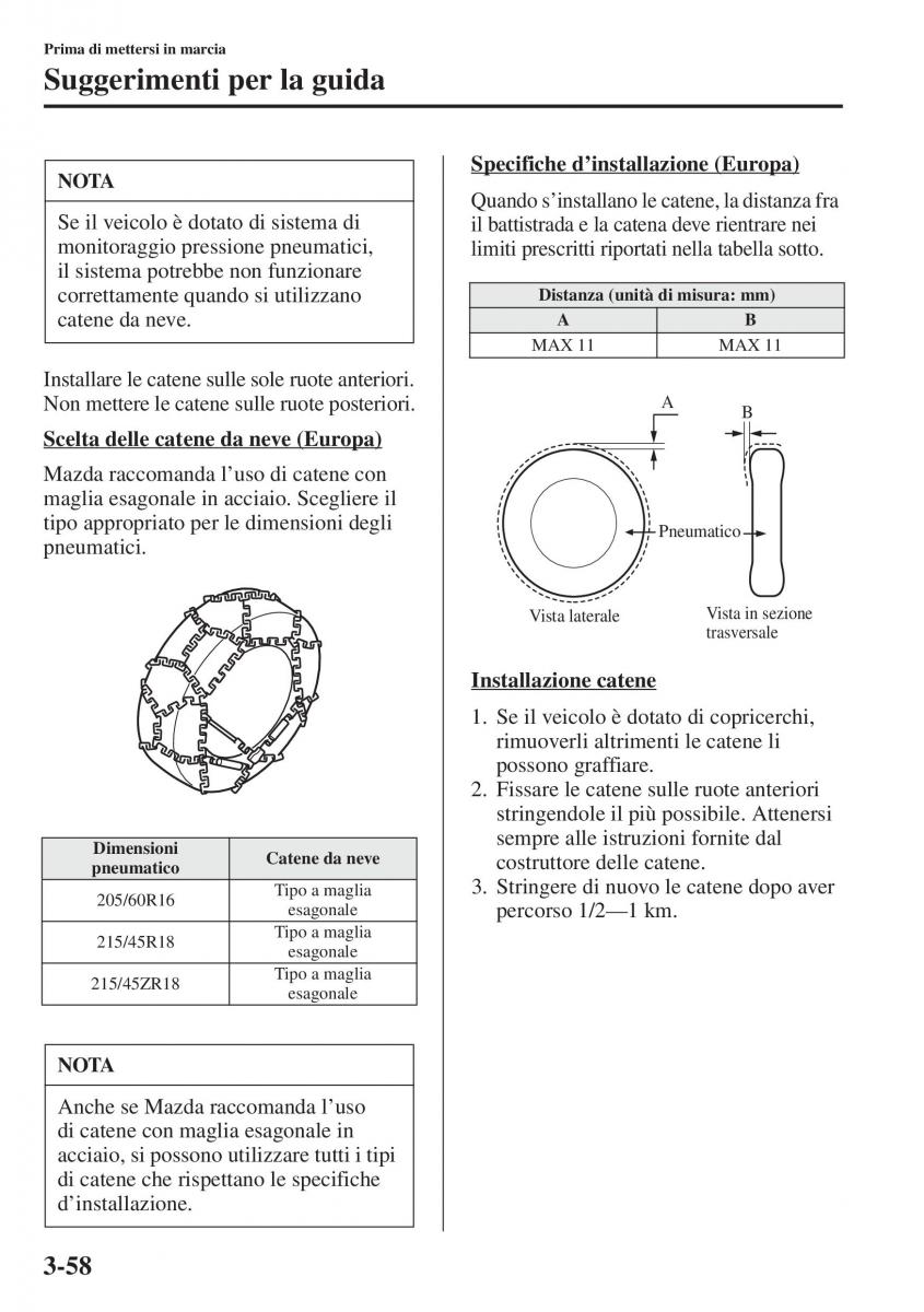 Mazda 3 III manuale del proprietario / page 136