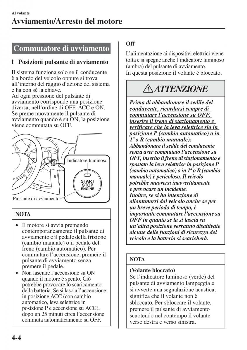 Mazda 3 III manuale del proprietario / page 154