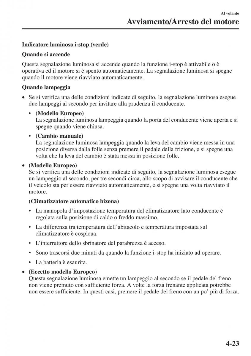 Mazda 3 III manuale del proprietario / page 173