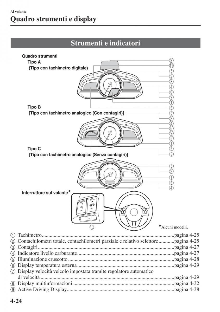 Mazda 3 III manuale del proprietario / page 174