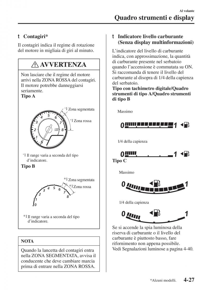 Mazda 3 III manuale del proprietario / page 177