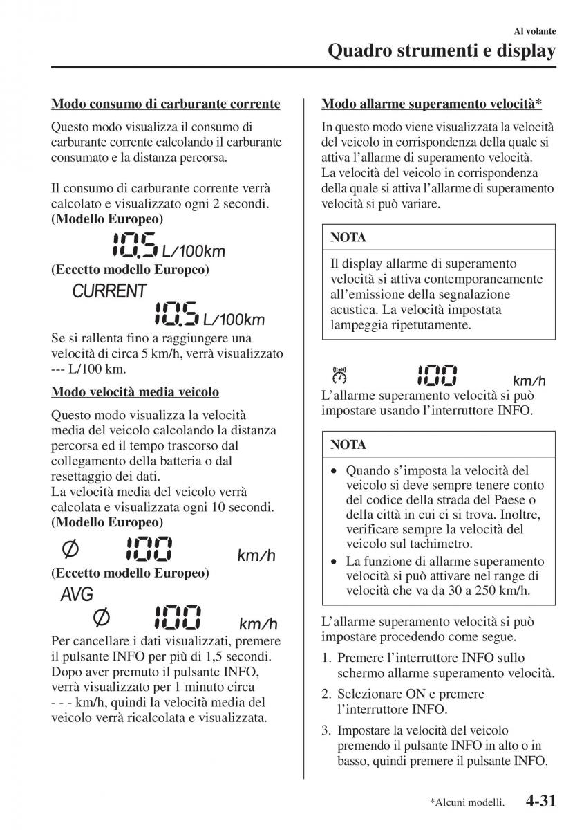 Mazda 3 III manuale del proprietario / page 181