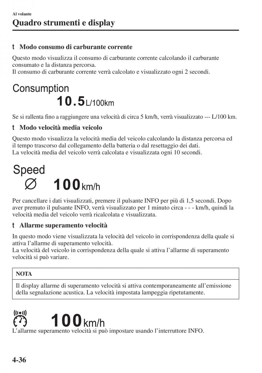 Mazda 3 III manuale del proprietario / page 186