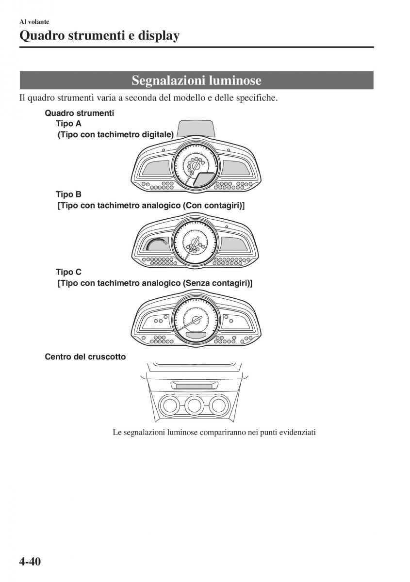 Mazda 3 III manuale del proprietario / page 190