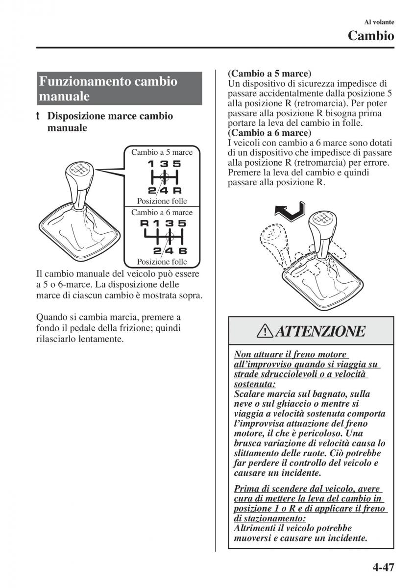 Mazda 3 III manuale del proprietario / page 197