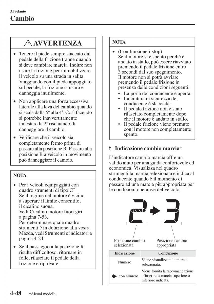 Mazda 3 III manuale del proprietario / page 198