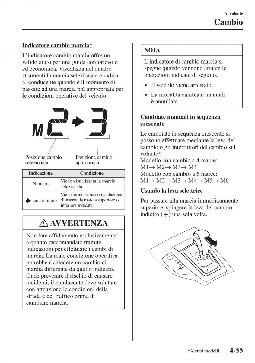 Mazda 3 III manuale del proprietario / page 205