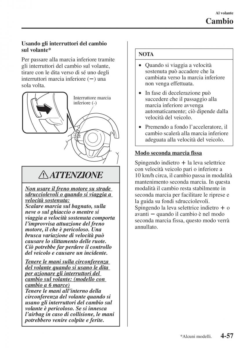 Mazda 3 III manuale del proprietario / page 207