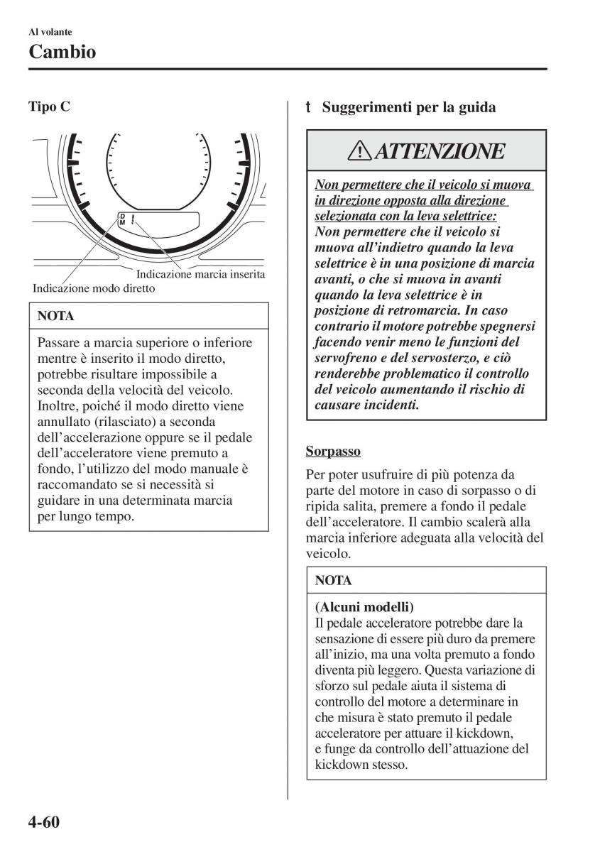 Mazda 3 III manuale del proprietario / page 210