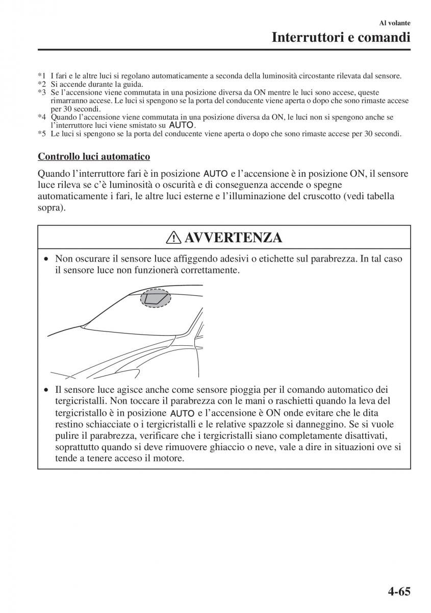 Mazda 3 III manuale del proprietario / page 215