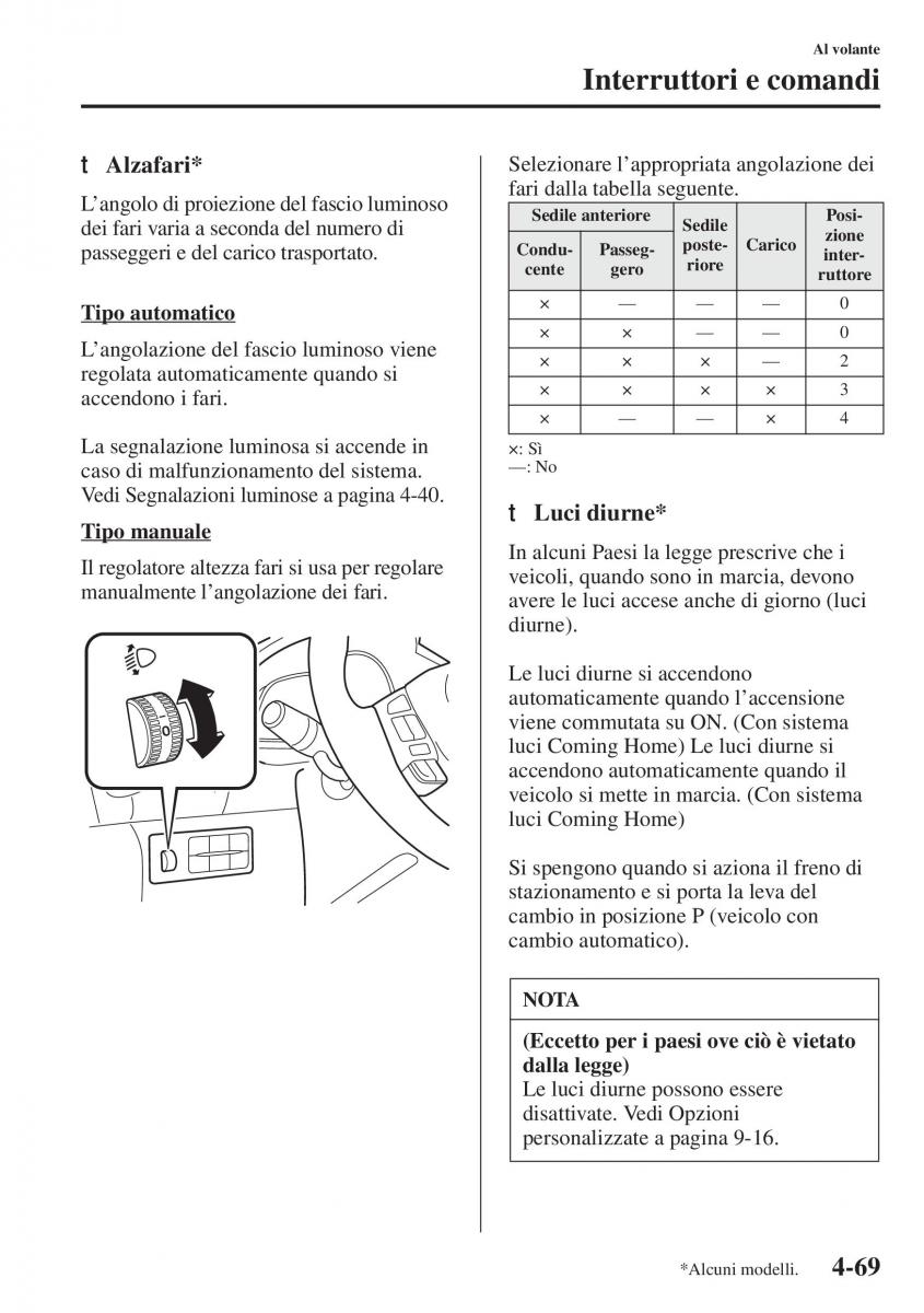 Mazda 3 III manuale del proprietario / page 219