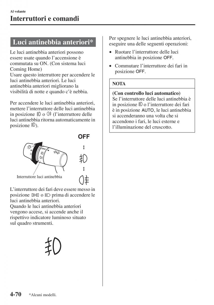 Mazda 3 III manuale del proprietario / page 220