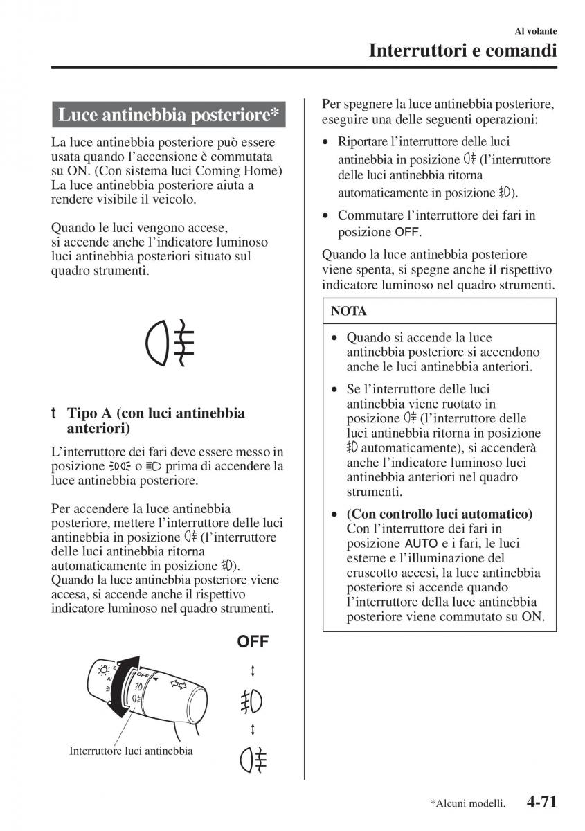 Mazda 3 III manuale del proprietario / page 221