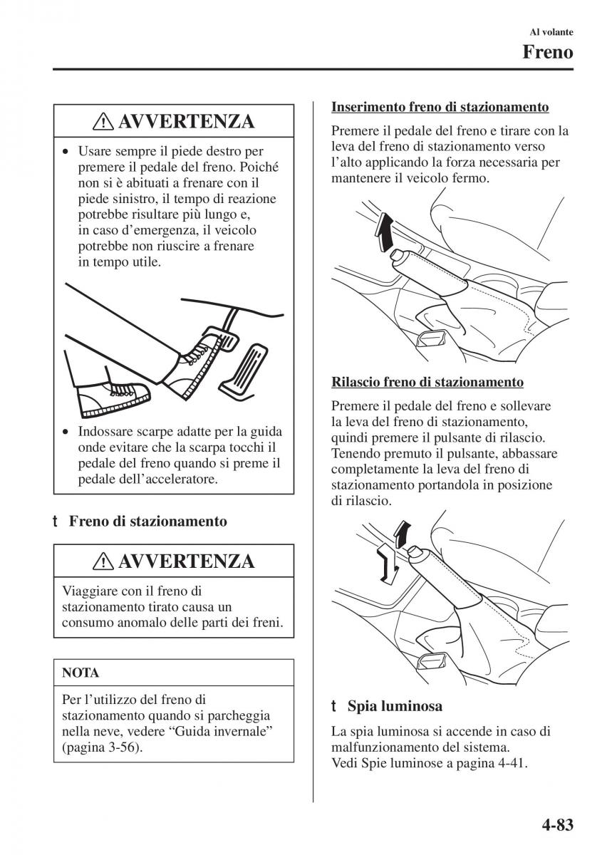 Mazda 3 III manuale del proprietario / page 233