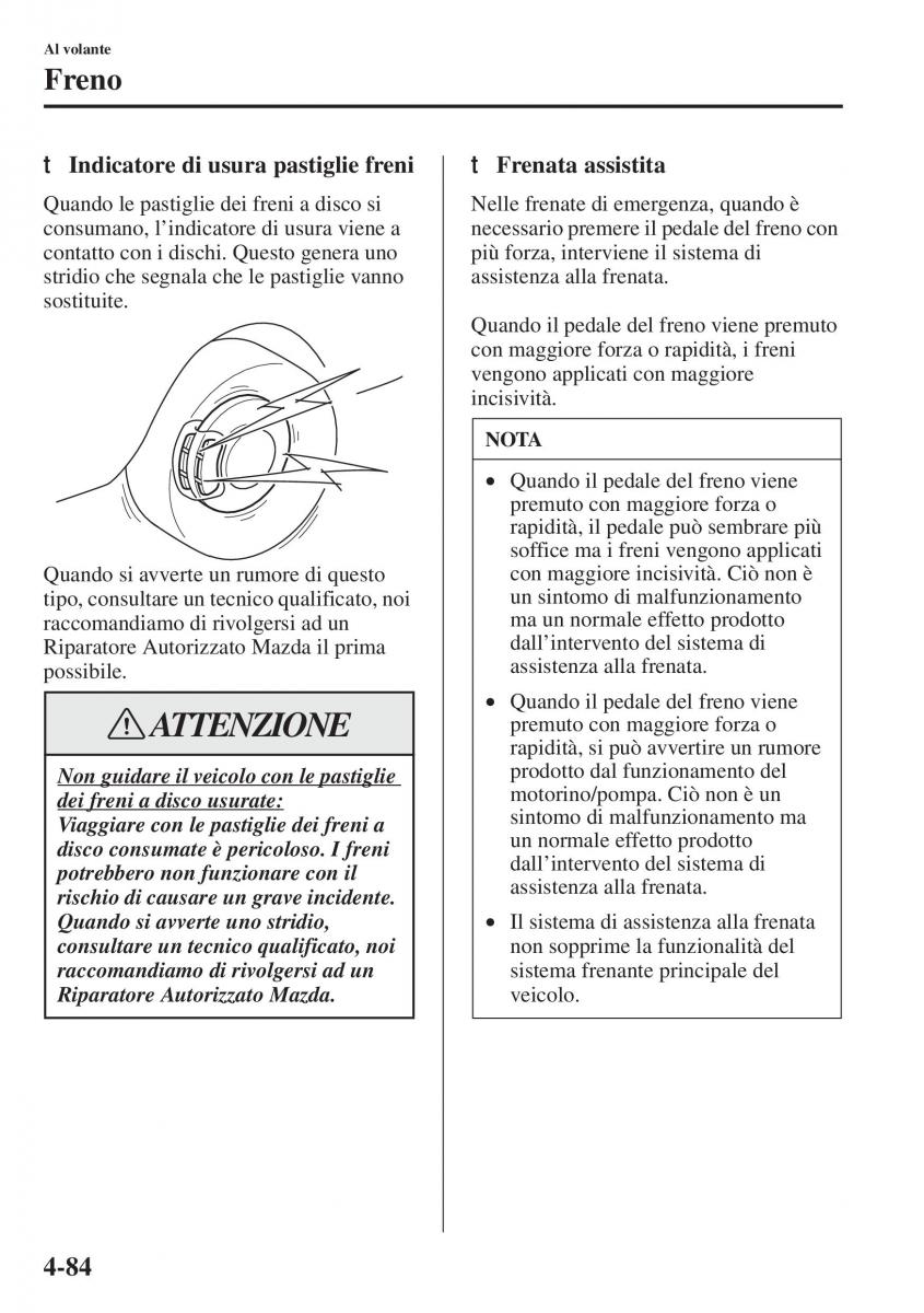 Mazda 3 III manuale del proprietario / page 234