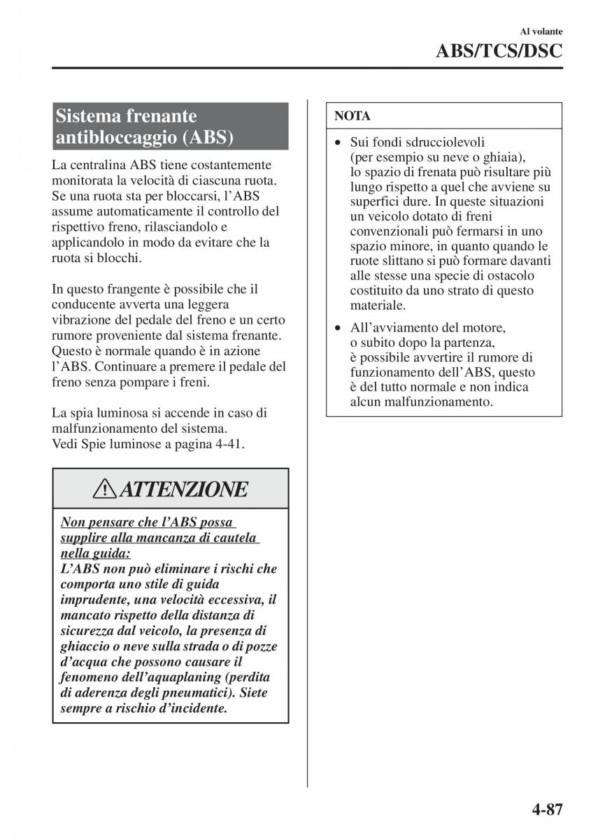 Mazda 3 III manuale del proprietario / page 237