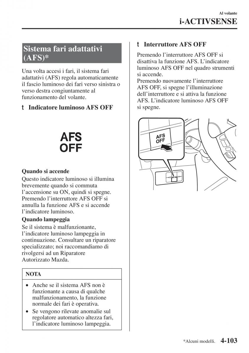 Mazda 3 III manuale del proprietario / page 253