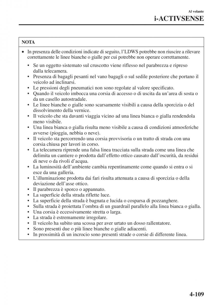 Mazda 3 III manuale del proprietario / page 259