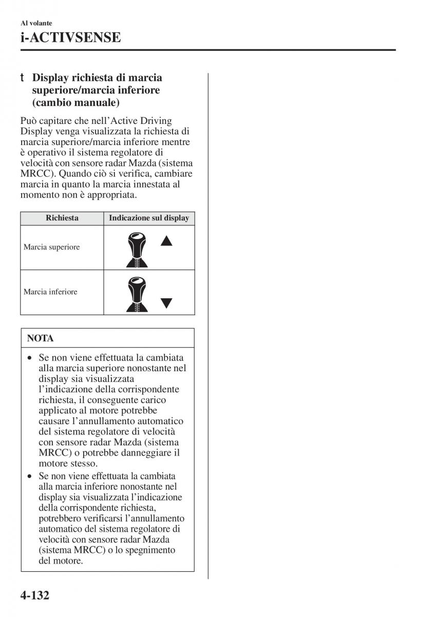 Mazda 3 III manuale del proprietario / page 282