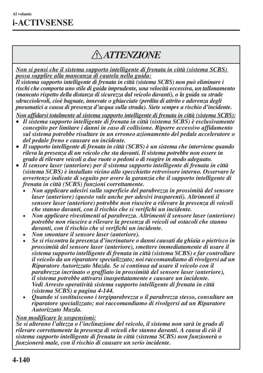 Mazda 3 III manuale del proprietario / page 290