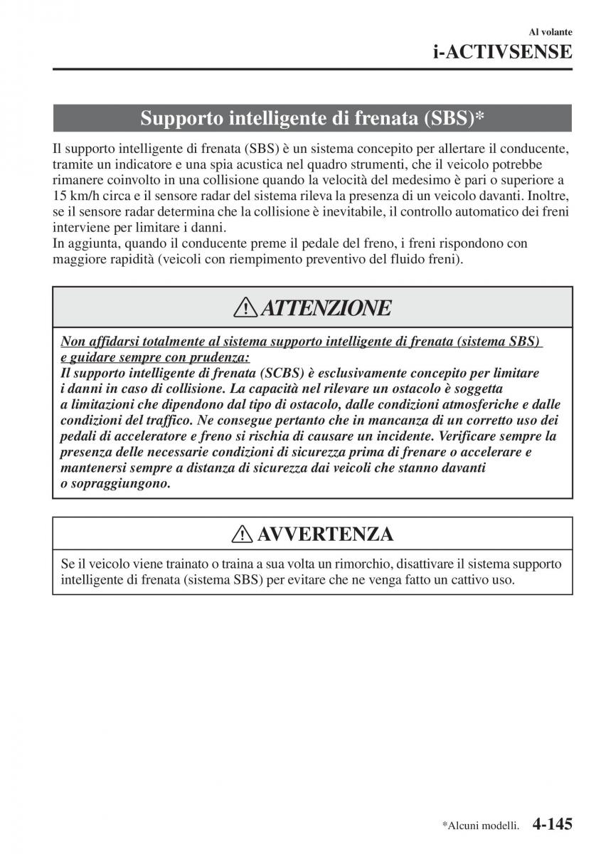 Mazda 3 III manuale del proprietario / page 295