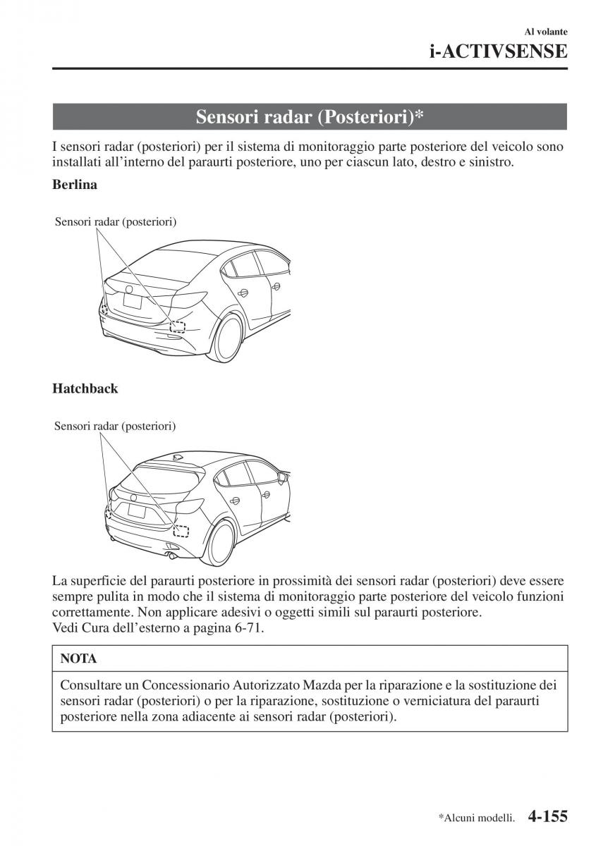 Mazda 3 III manuale del proprietario / page 305