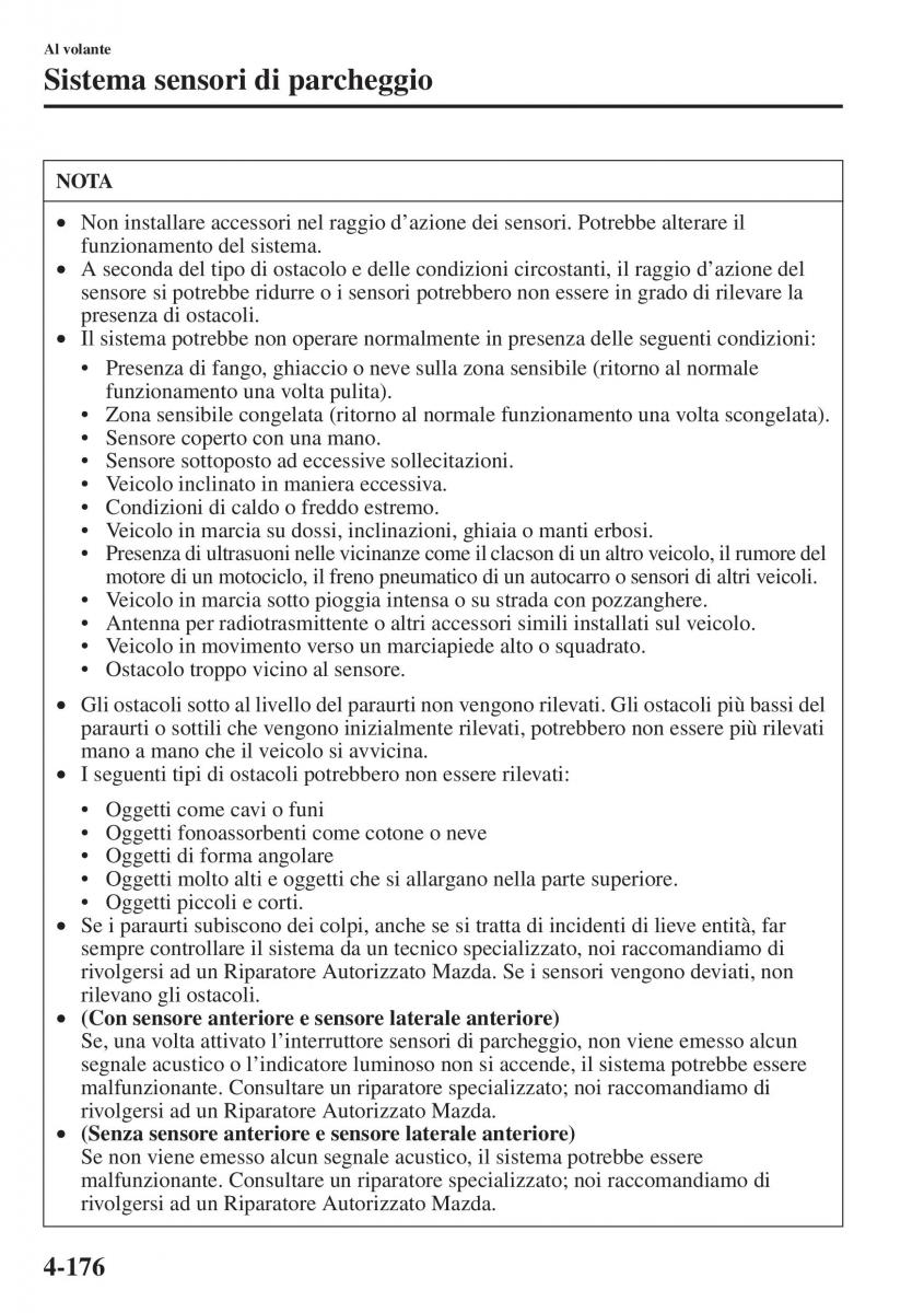 Mazda 3 III manuale del proprietario / page 326