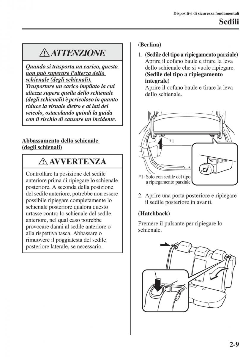 Mazda 3 III manuale del proprietario / page 33