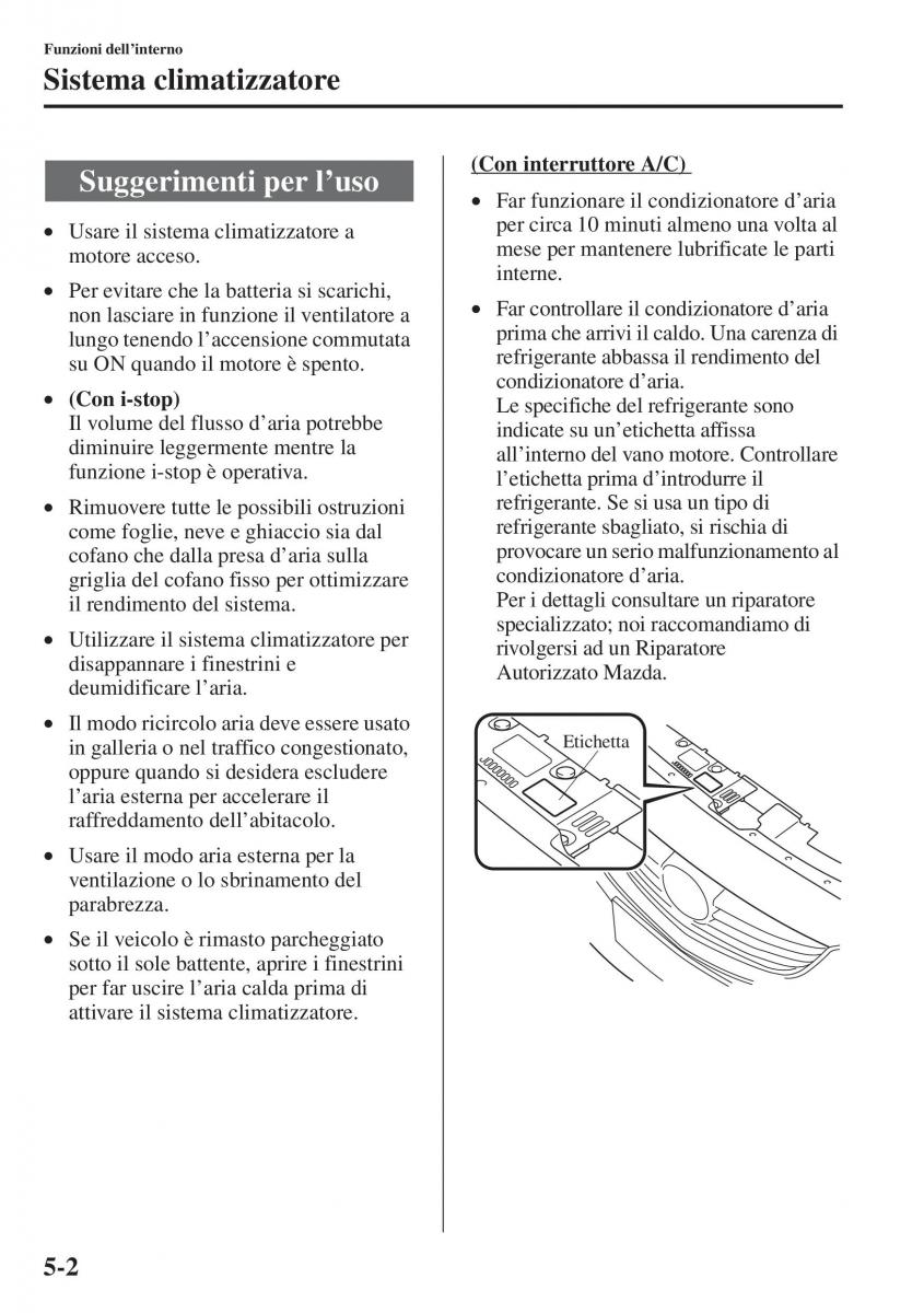 Mazda 3 III manuale del proprietario / page 336