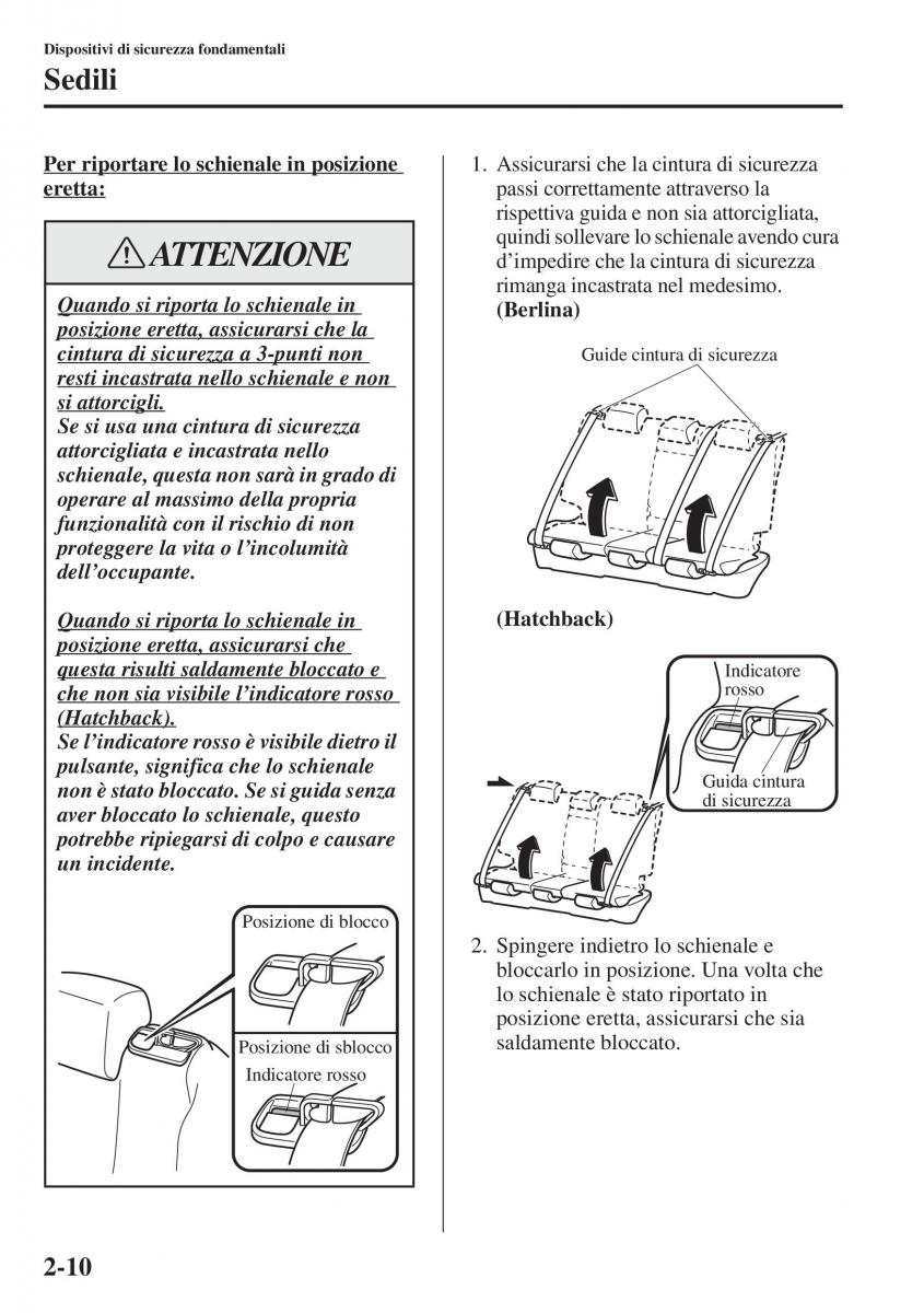 Mazda 3 III manuale del proprietario / page 34