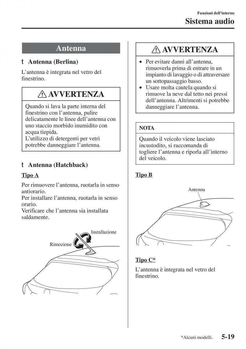 Mazda 3 III manuale del proprietario / page 353