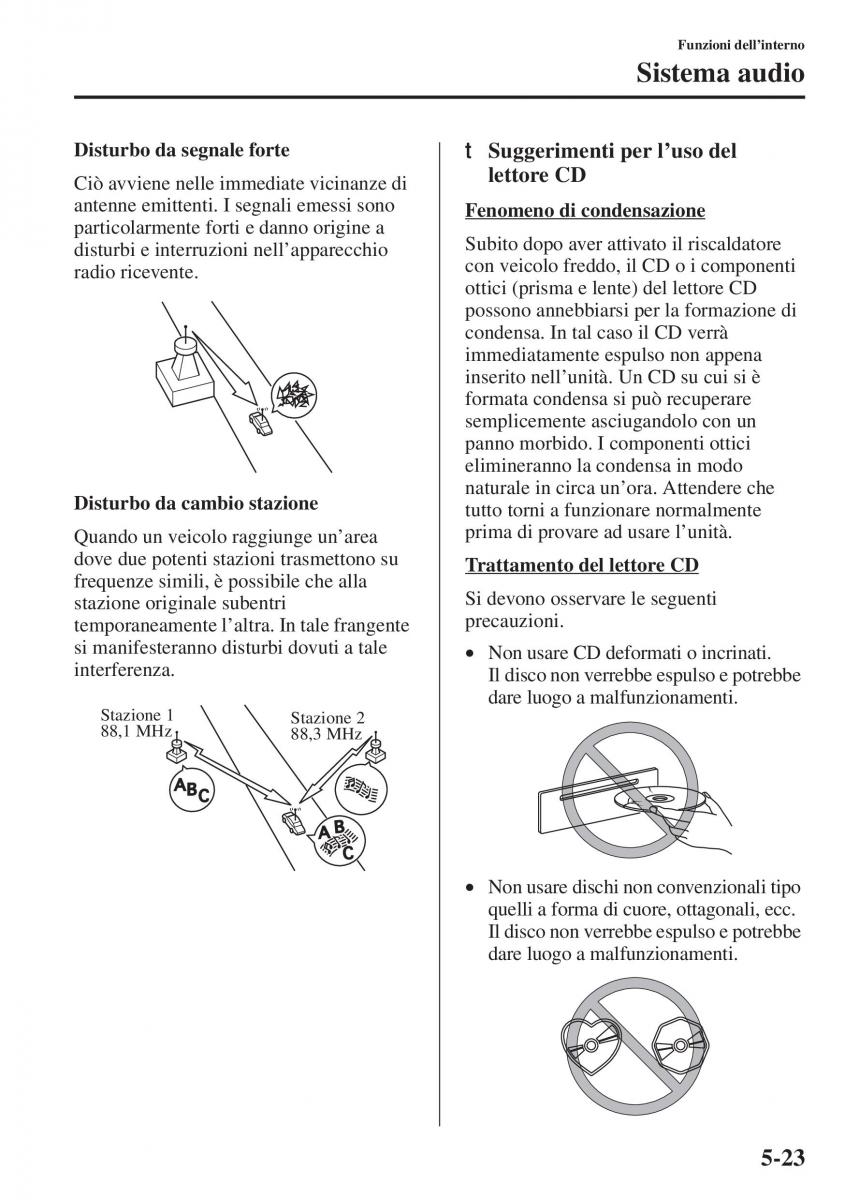 Mazda 3 III manuale del proprietario / page 357