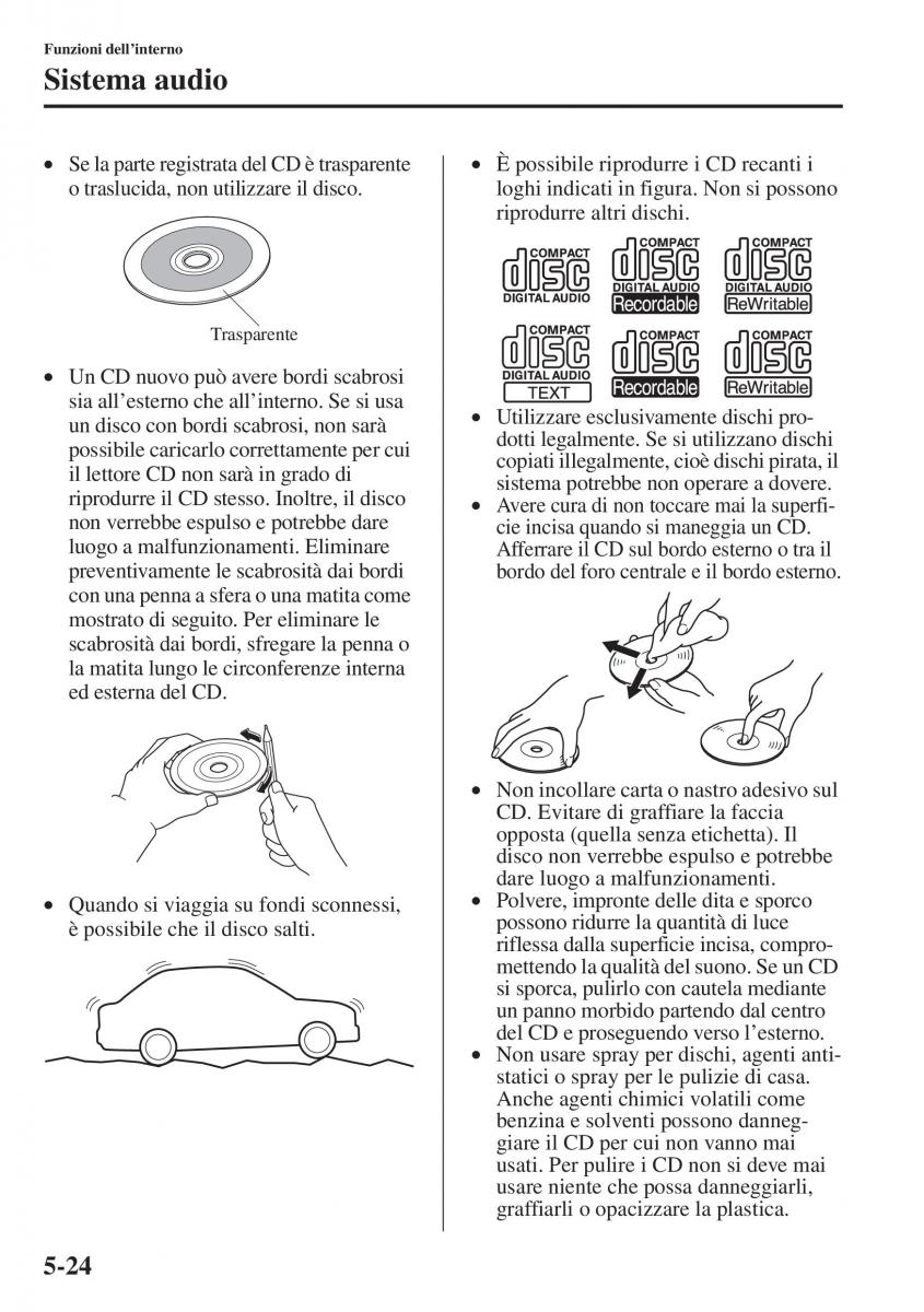 Mazda 3 III manuale del proprietario / page 358