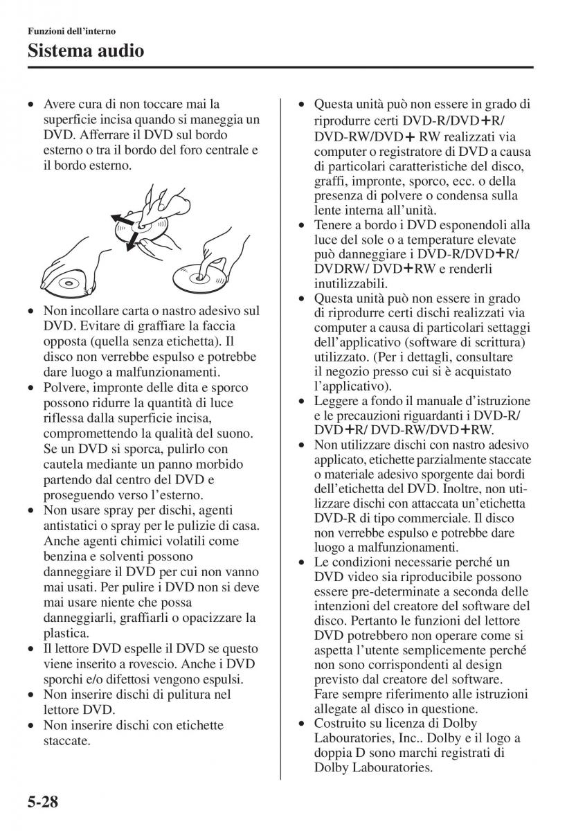 Mazda 3 III manuale del proprietario / page 362