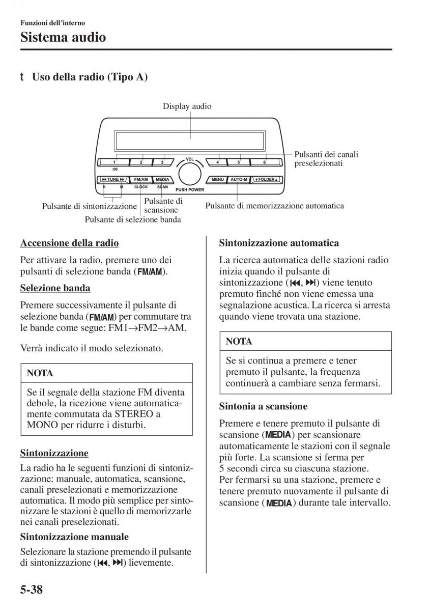 Mazda 3 III manuale del proprietario / page 372