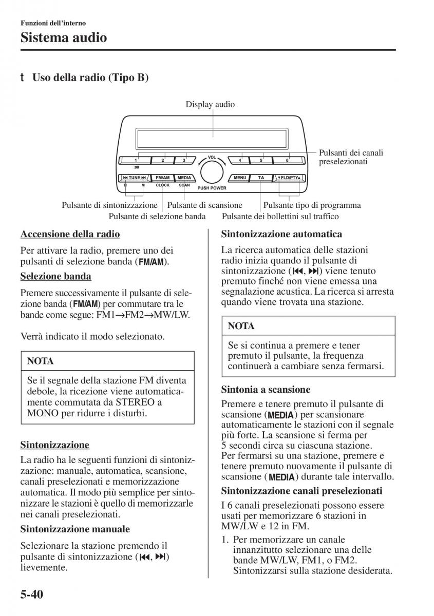 Mazda 3 III manuale del proprietario / page 374