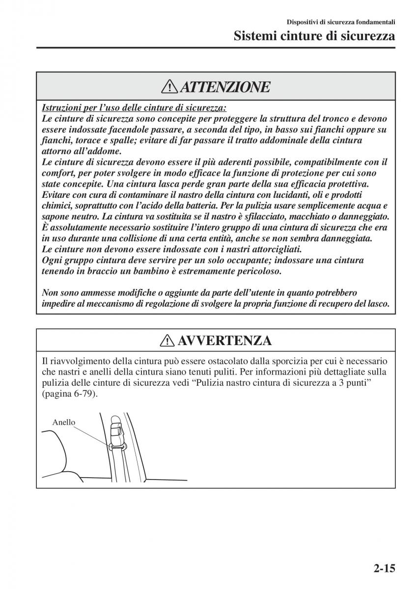 Mazda 3 III manuale del proprietario / page 39