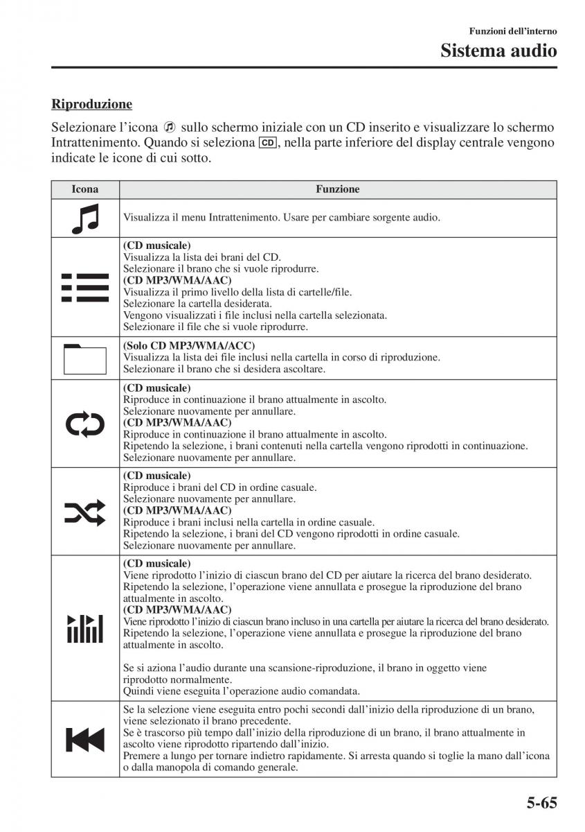 Mazda 3 III manuale del proprietario / page 399