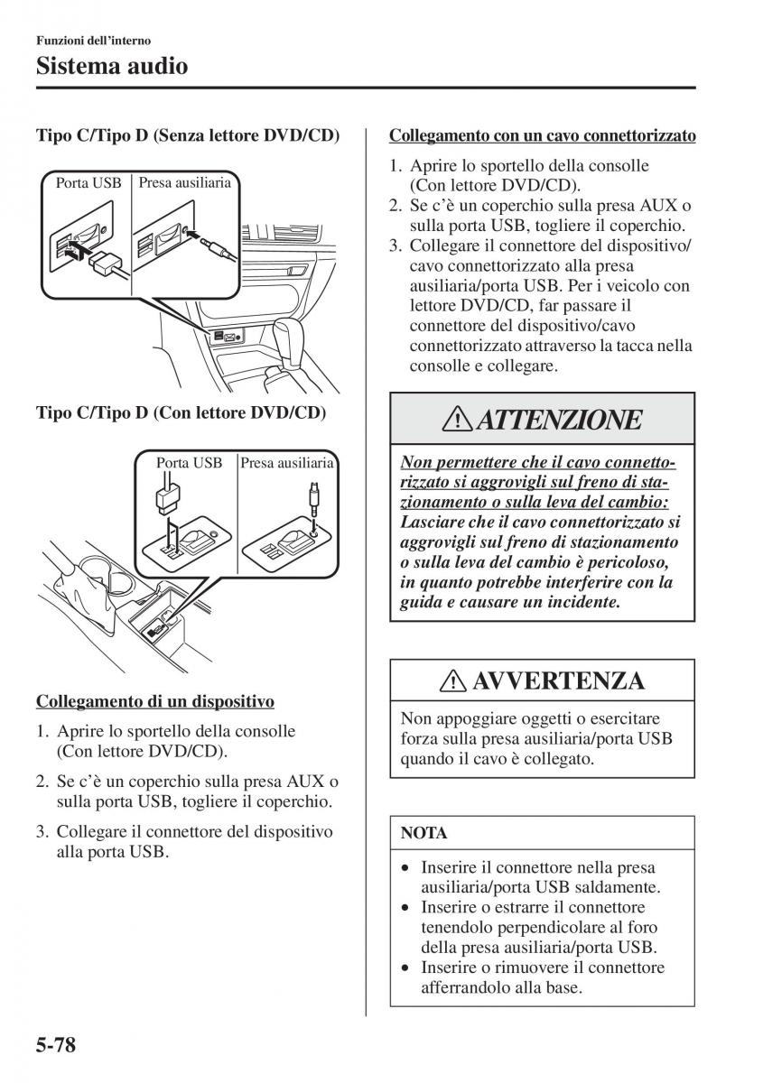 Mazda 3 III manuale del proprietario / page 412