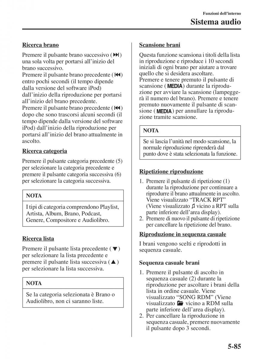 Mazda 3 III manuale del proprietario / page 419