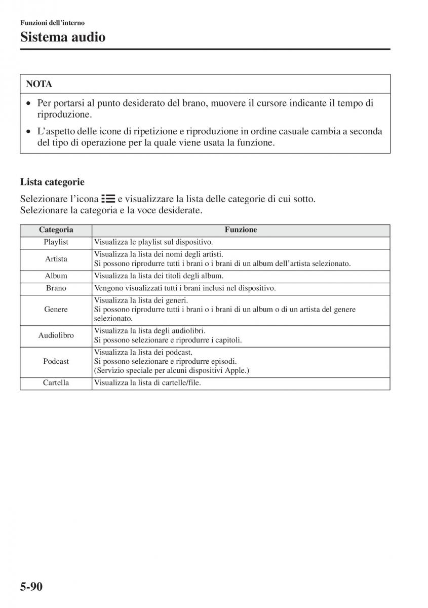 Mazda 3 III manuale del proprietario / page 424