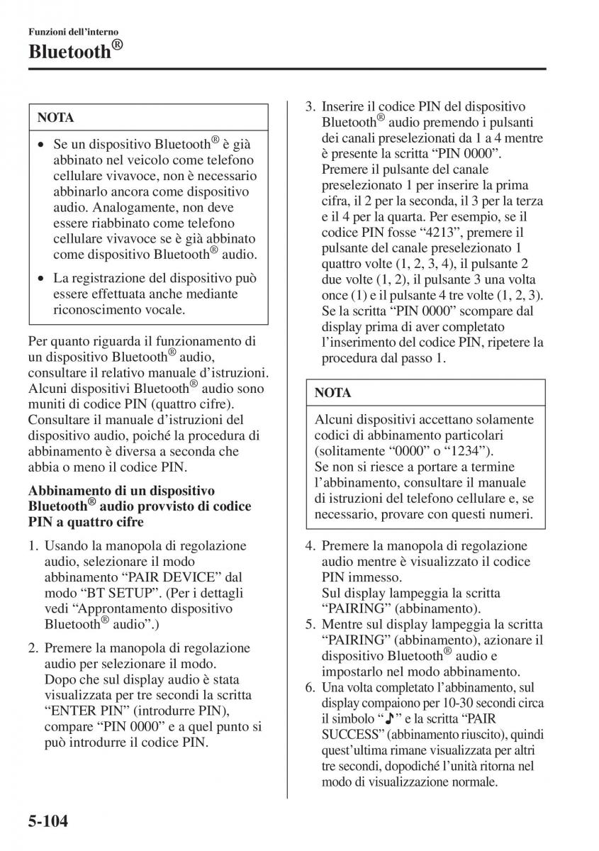 Mazda 3 III manuale del proprietario / page 438