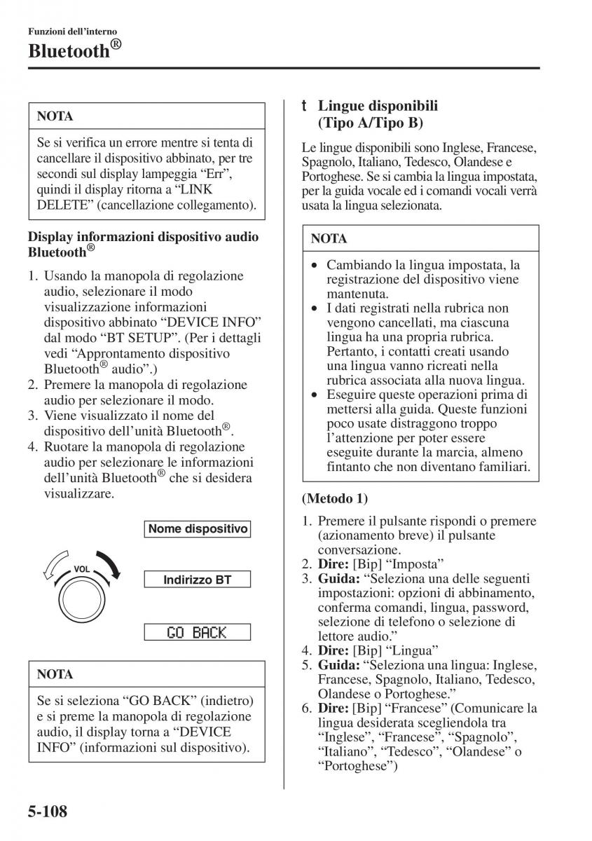 Mazda 3 III manuale del proprietario / page 442