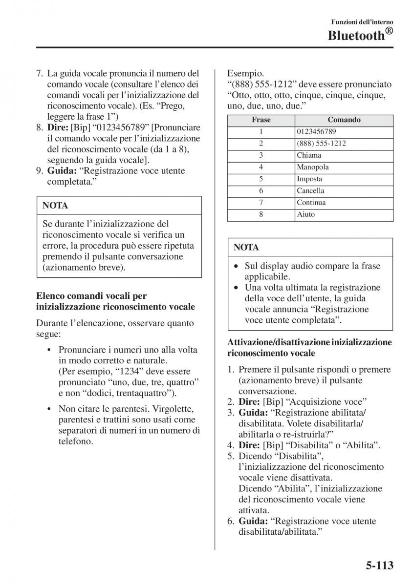 Mazda 3 III manuale del proprietario / page 447