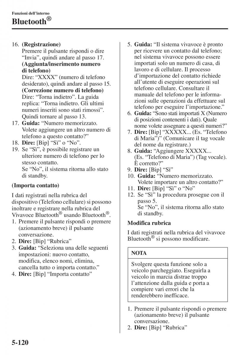 Mazda 3 III manuale del proprietario / page 454