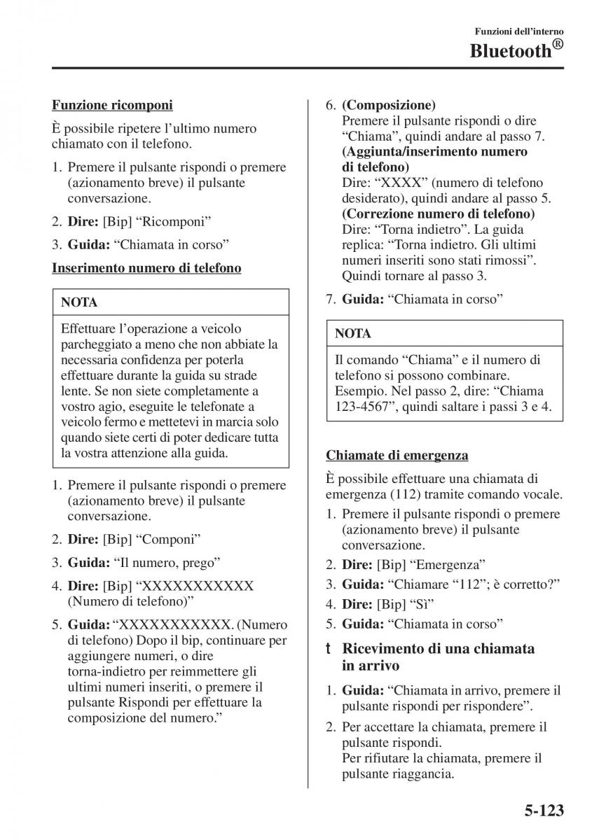 Mazda 3 III manuale del proprietario / page 457